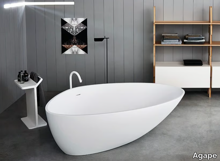 DROP - Freestanding Cristalplant® bathtub _ Agape