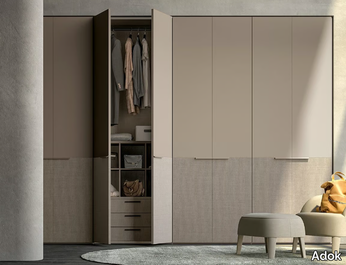 DOUBLE - Sectional wooden wardrobe _ Adok