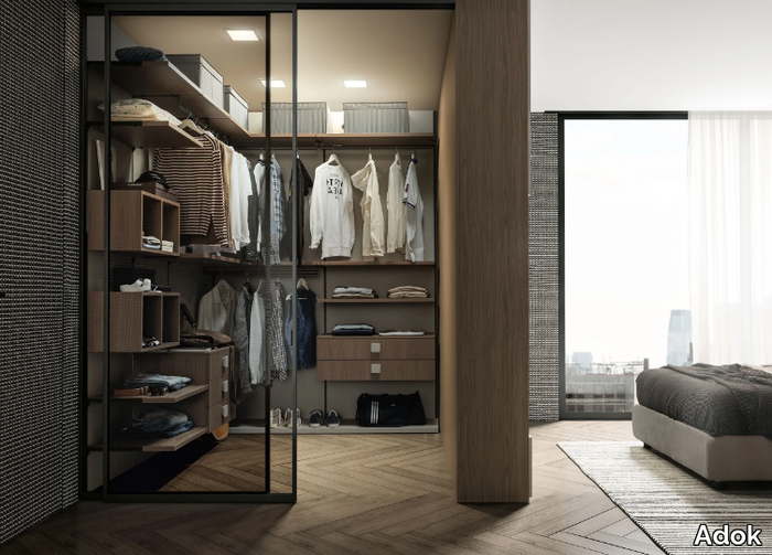 TA-TAC - Corner wooden walk-in wardrobe _ Adok