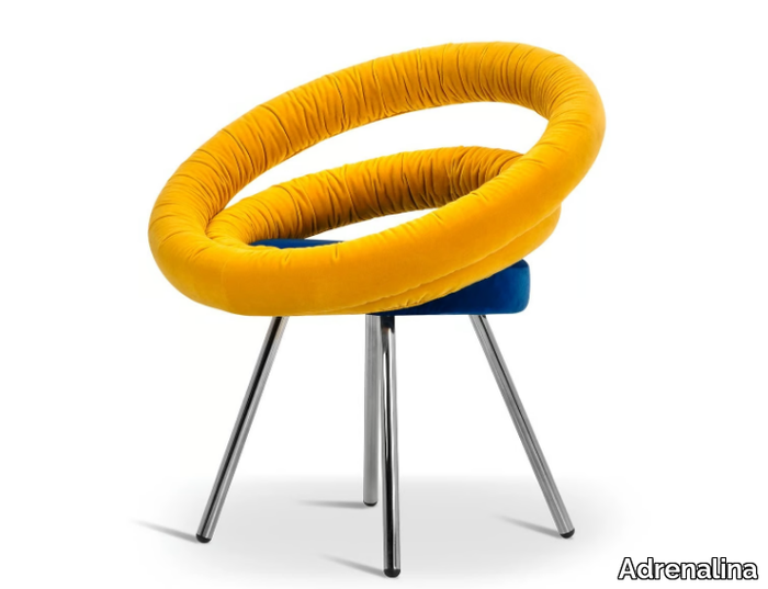 CIRCLE - Upholstered fabric easy chair _ Adrenalina