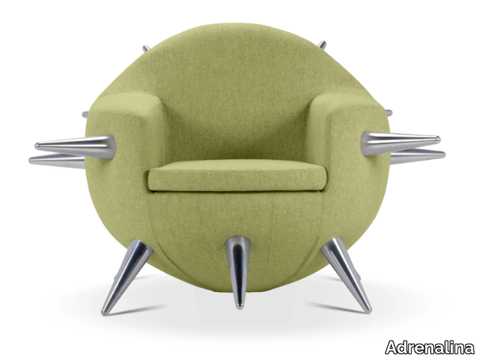 BOMB - Fabric armchair with armrests _ Adrenalina
