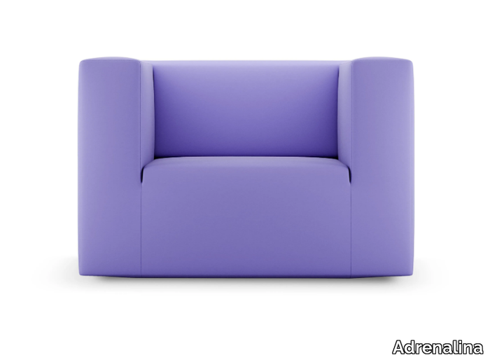 PAN A - Polyurethane armchair with removable cover with armrests _ Adrenalina