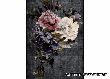 RAINBOW ROSE - Rectangular polyamide rug with floral pattern _ Adriani e Rossi edizioni