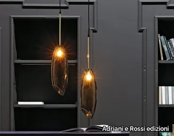 ROSY GOLD - Murano glass pendant lamp _ Adriani e Rossi edizioni