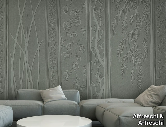 SEASON 1 KW0601 - Ecological Plaster backing wallpaper with floral pattern _ Affreschi & Affreschi