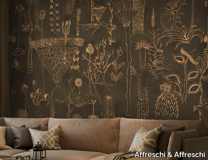 SEASON 1 KW0704 - Ecological Plaster backing wallpaper with floral pattern _ Affreschi & Affreschi