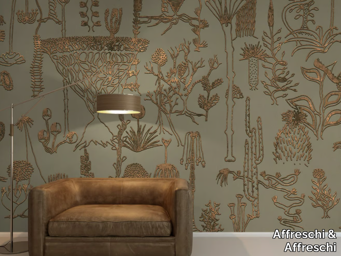 SEASON 1 KW0706 - Ecological Plaster backing wallpaper with floral pattern _ Affreschi & Affreschi