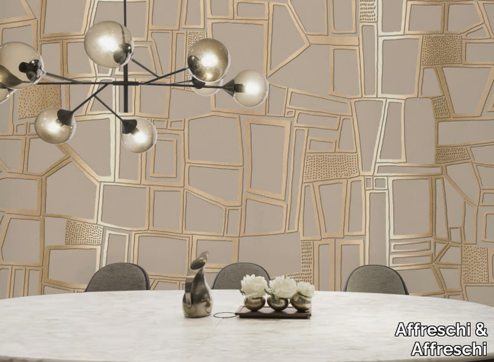 SEASON 1 KW0803 - Ecological geometric Plaster backing wallpaper _ Affreschi & Affreschi