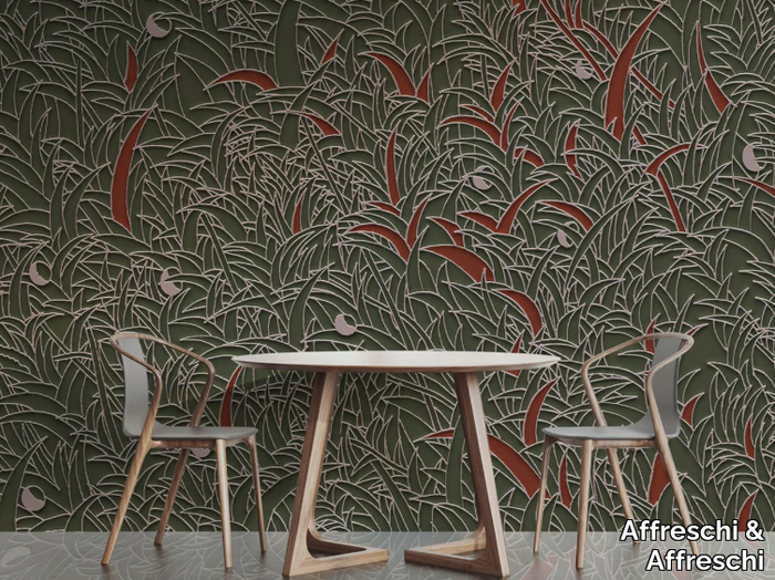 SEASON 1 KW1405 - Ecological Plaster backing wallpaper with floral pattern _ Affreschi & Affreschi