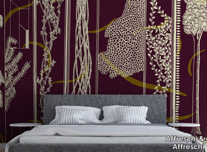 SEASON 1 KW1707 - Ecological Plaster backing wallpaper with floral pattern _ Affreschi & Affreschi
