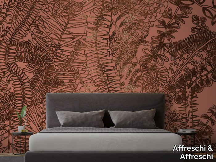 SEASON 1 KW1802 - Ecological Plaster backing wallpaper with floral pattern _ Affreschi & Affreschi