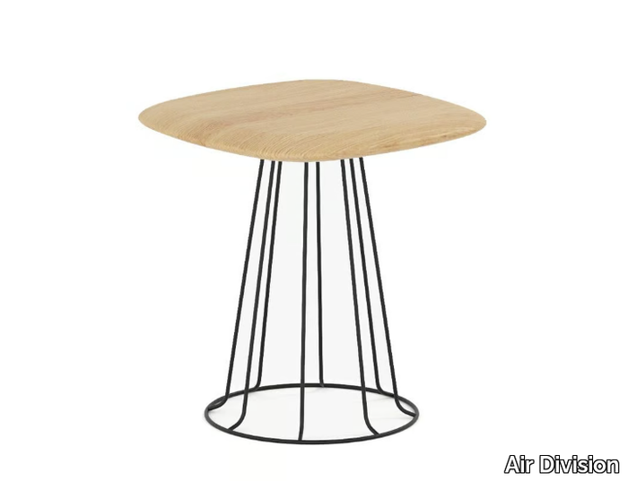 CRAFT - Square solid wood side table _ Air Division