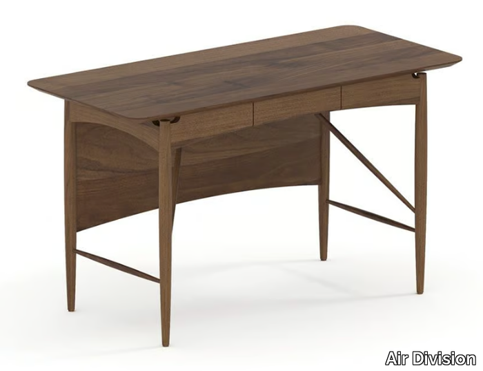 AVIATOR - Solid wood writing desk with drawers _ Air Division