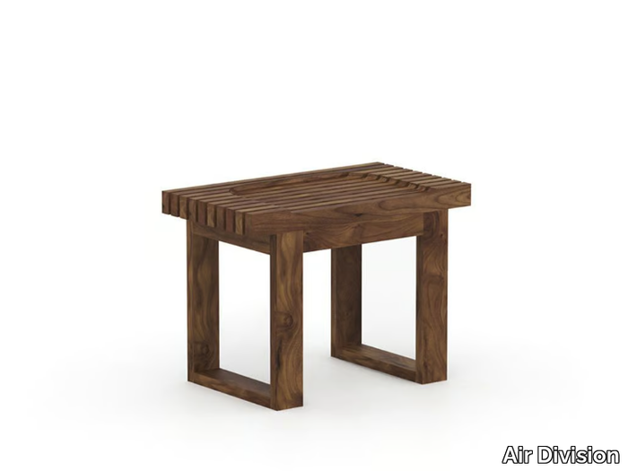 SINK - Low solid wood stool _ Air Division