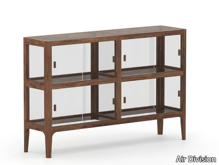 PERRY - Solid wood display cabinet _ Air Division