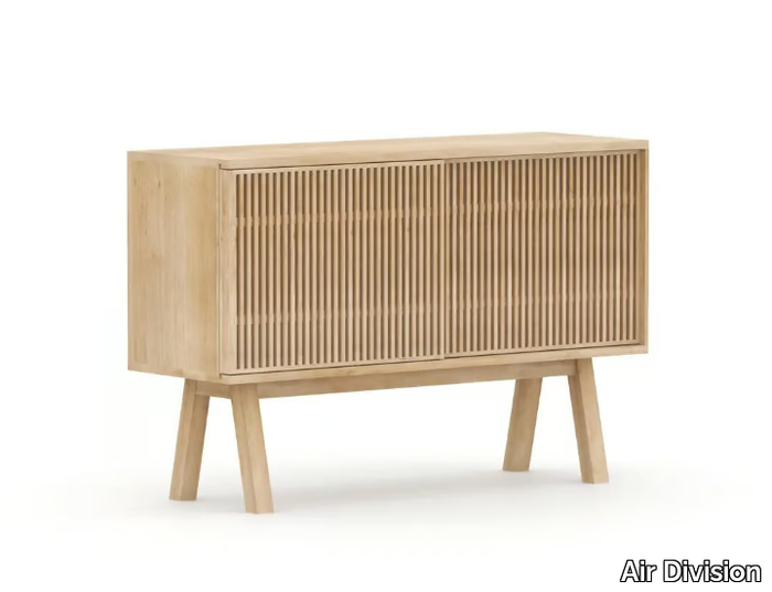 TELEGRAMME - Solid wood sideboard with sliding doors _ Air Division