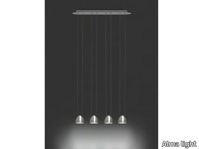 LED OVAL - LED metal pendant lamp _ Alma light