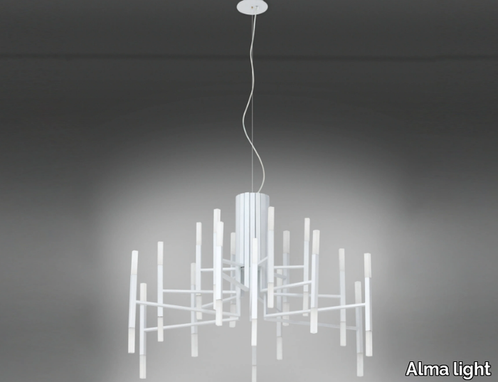 THE LIGHT 5150/18 - LED iron chandelier _ Alma light