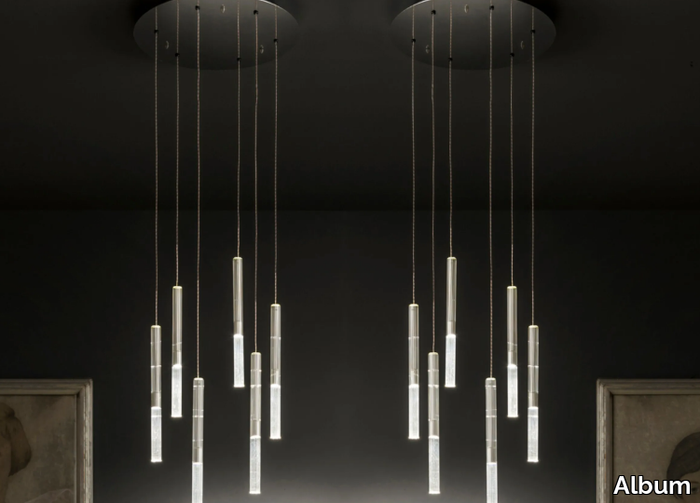 LUMIERALED X6 RIGOLETTO - LED glass pendant lamp _ Album