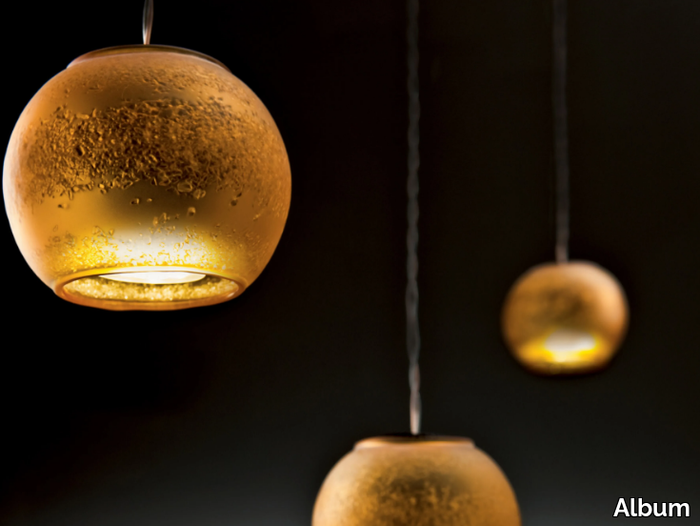 GIOVE - LED Borosilicate glass pendant lamp _ Album