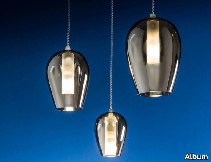 PENDOLINO XL - LED Borosilicate glass pendant lamp _ Album