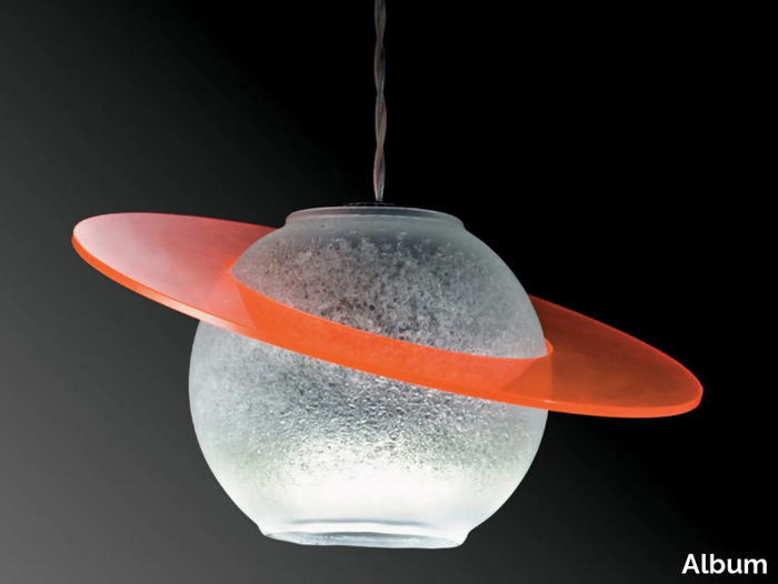 SATURNO - LED Borosilicate glass pendant lamp _ Album