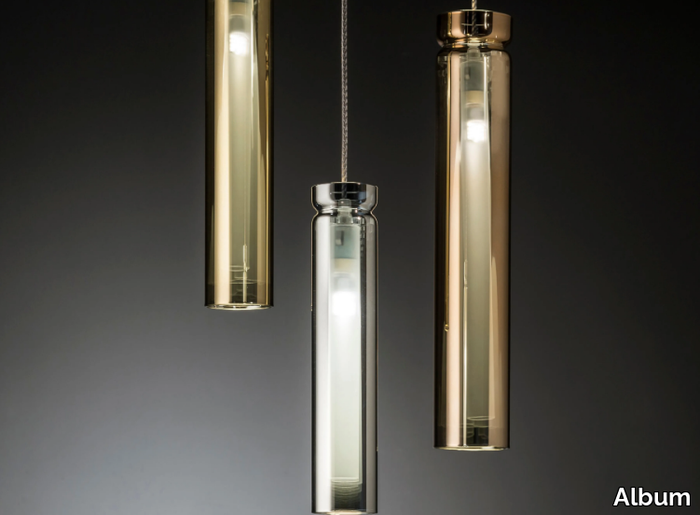 SIGARO XL - LED handmade Borosilicate glass pendant lamp _ Album