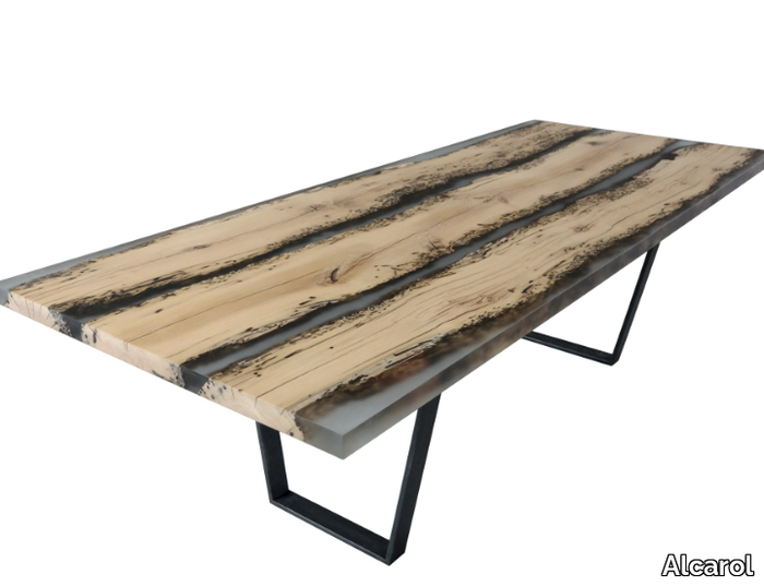 CHIMENTI FROSTED - Rectangular dining table _ Alcarol