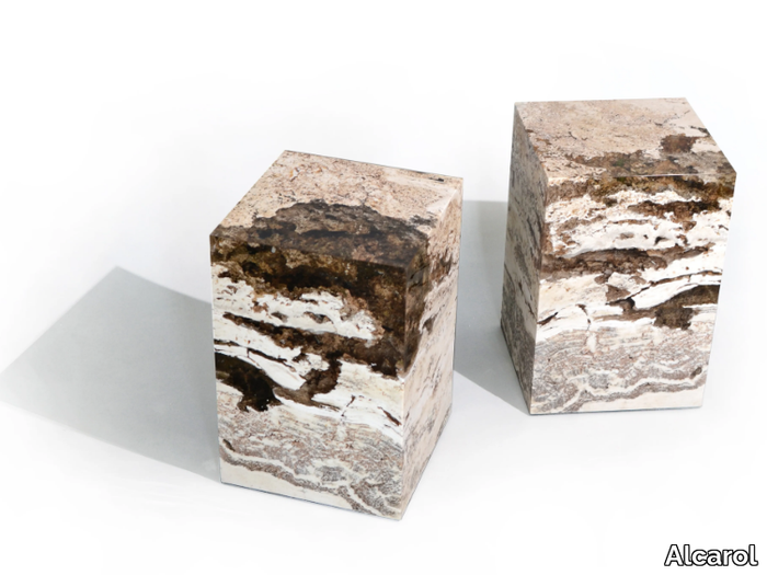 RAPOLANO - Rapolano travertine stool / coffee table _ Alcarol