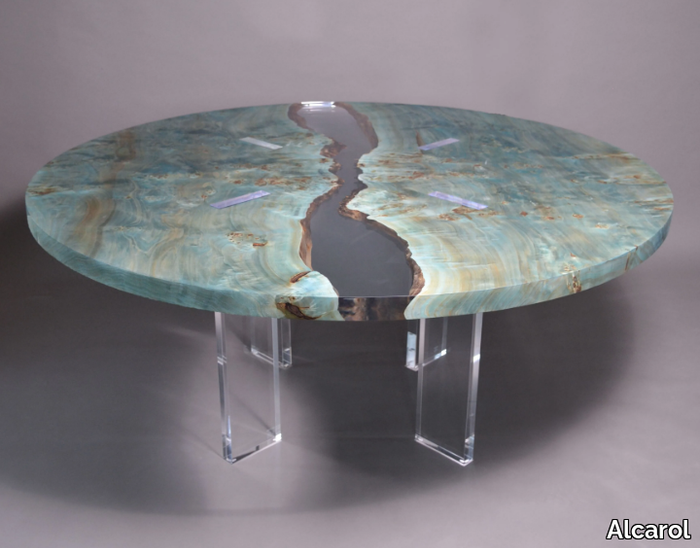 URANUS - Round poplar table _ Alcarol