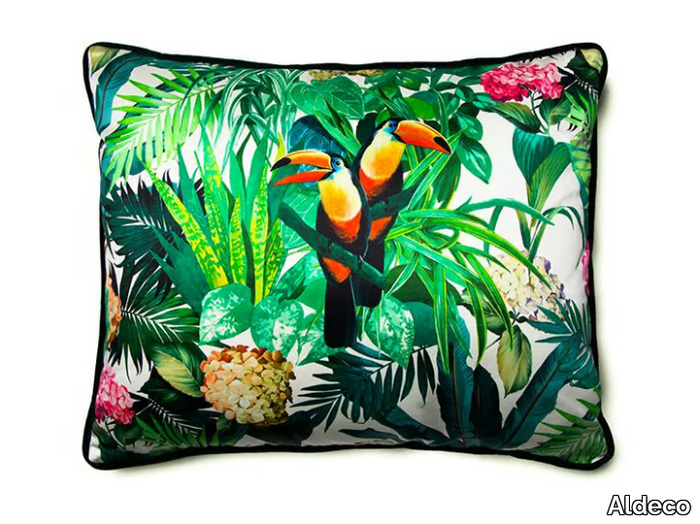 BLOOMING Tropical Bloom - Cushion with floral pattern _ Aldeco