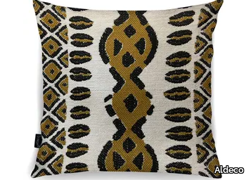 BURKINA IN/OUTDOOR Golden Rod - Motif square cushion _ Aldeco