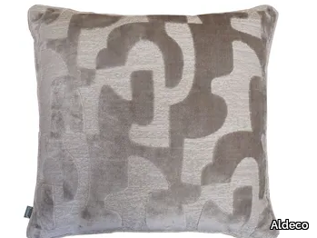 DECOUPÉ VELVET Antelope Gray - Square cushion _ Aldeco