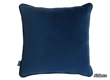 HOPE VELVET EASY CLEAN FR Marine Blue - Solid-color square cushion _ Aldeco