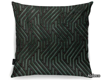 MODERNIST JACQUARD VELVET Moss Green - Cushion _ Aldeco