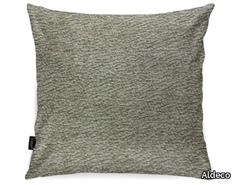 PULP ASTRAKAN Taupe - Square solid-color cushion _ Aldeco