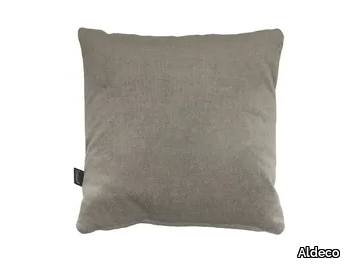 RESISTANCE EC FR Greige - Solid-color square cushion _ Aldeco