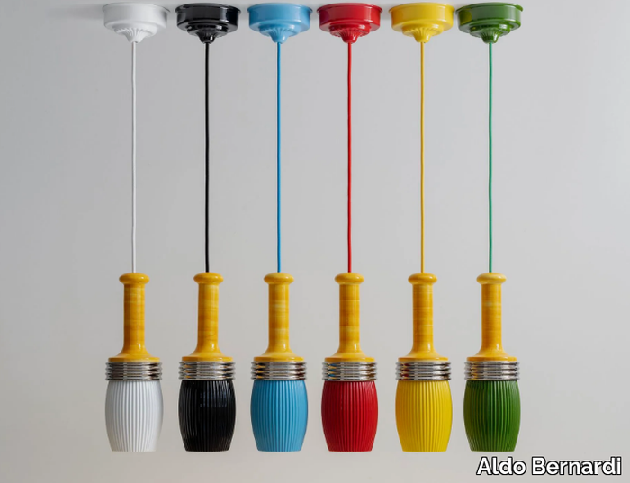 BRUSHES - LED ceramic pendant lamp _ Aldo Bernardi