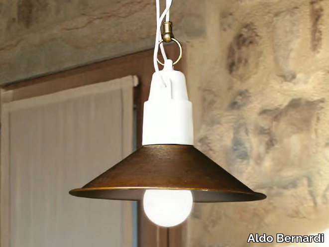 POLARE - Copper pendant lamp _ Aldo Bernardi