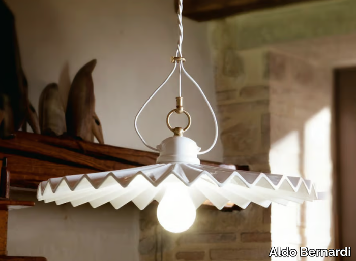 PIEGA - Ceramic pendant lamp _ Aldo Bernardi