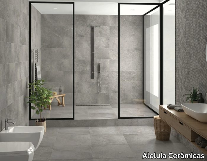 URBAN STONE - Porcelain stoneware wall/floor tiles with concrete effect _ Aleluia Cerâmicas