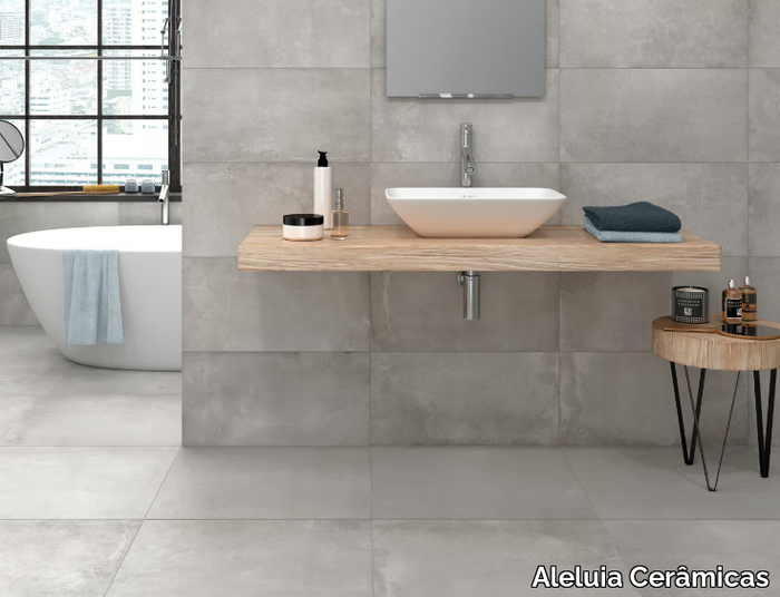 BOULEVARD - Porcelain stoneware wall/floor tiles with concrete effect _ Aleluia Cerâmicas