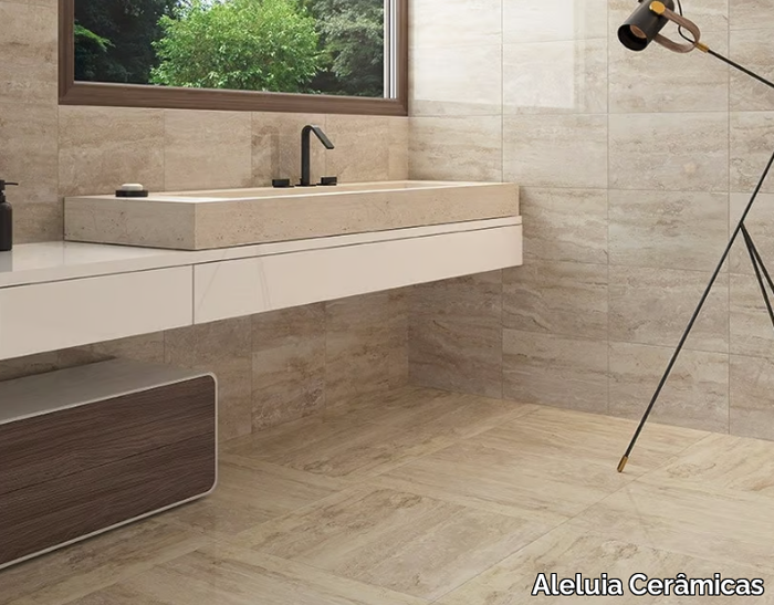 NATURA TRAVERTINO - Wall tiles with marble effect _ Aleluia Cerâmicas