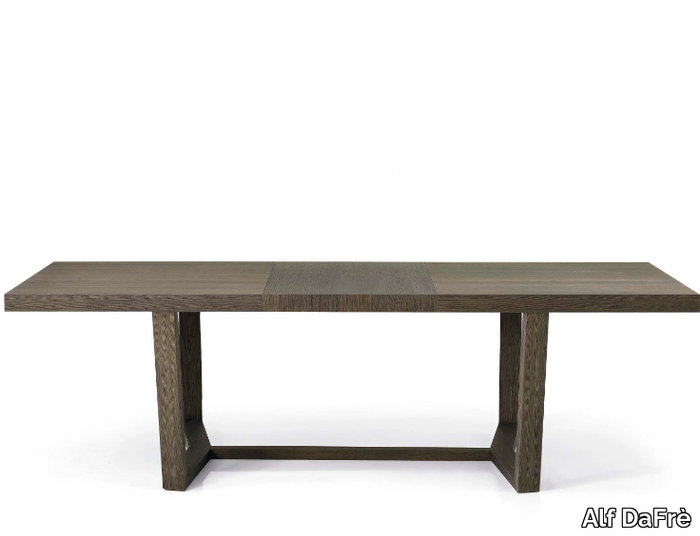 CARTESIO - Extending rectangular wooden table _ Alf DaFrè