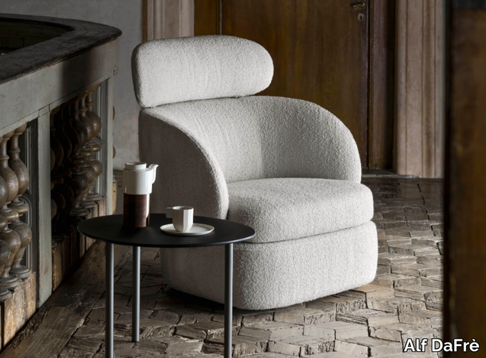 SOBI - Fabric armchair with headrest _ Alf DaFrè