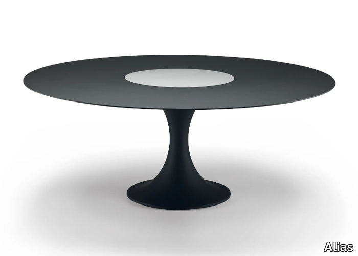 MANZÙ TABLE 08C - Table with Lazy Susan _ Alias