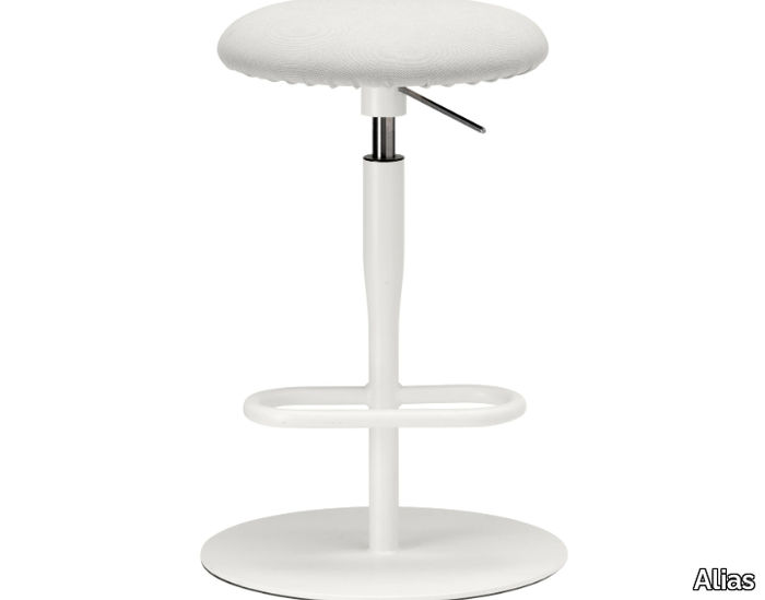 ATLAS STOOL - 757 - Swivel stool height-adjustable with footrest _ Alias