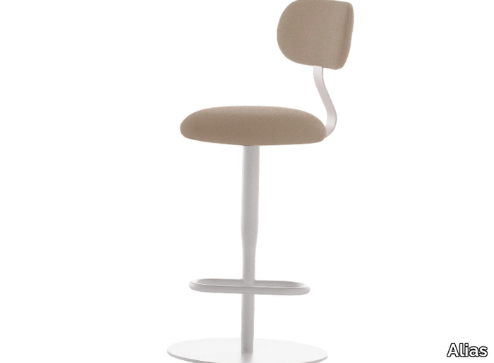 ATLAS STOOL - 758 - Swivel high fabric stool _ Alias