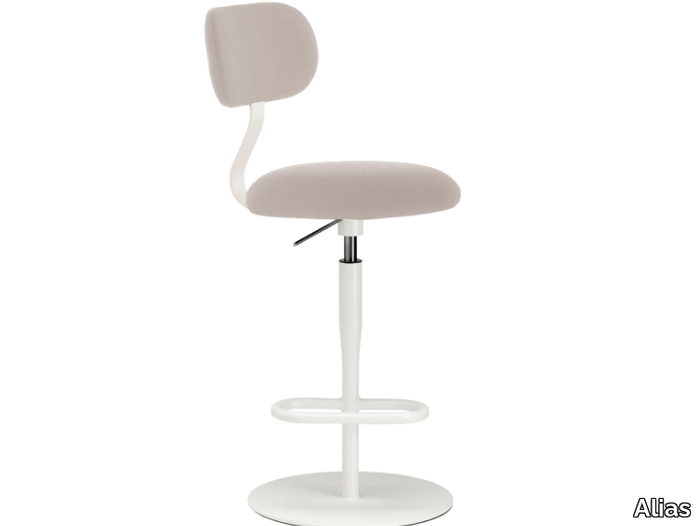 ATLAS STOOL - 759 - Swivel height-adjustable chair with footrest _ Alias