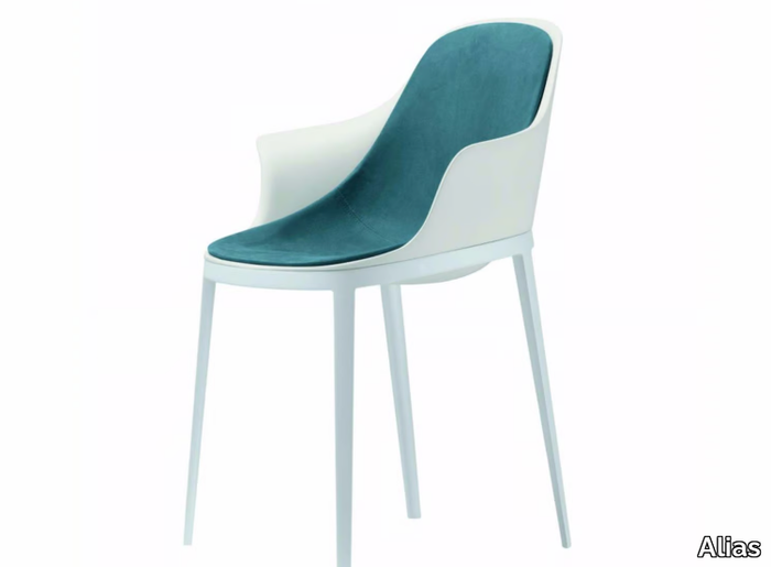 ELLE ARM SOFT - 072 - Upholstered chair with armrests _ Alias